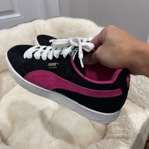 puma suede black size 7